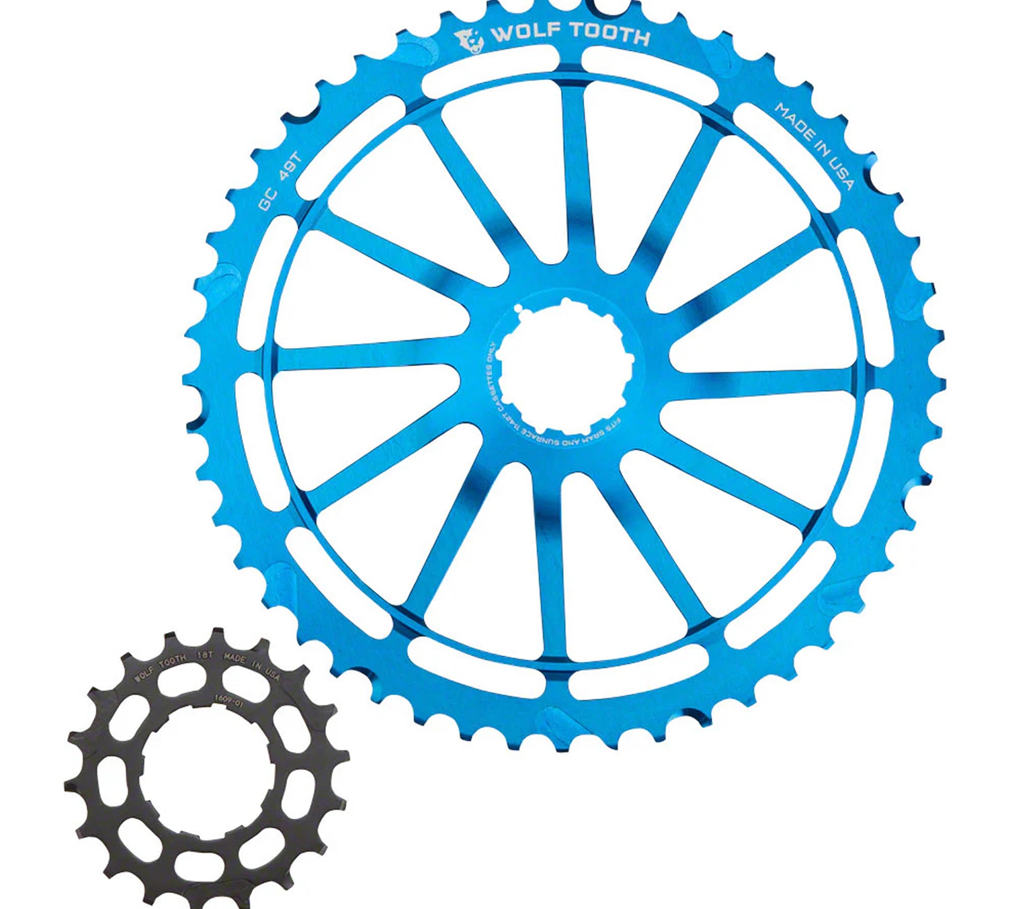 WolfTooth GC49 Range Extending Cog for SRAM 11spd 11-42T Cassette