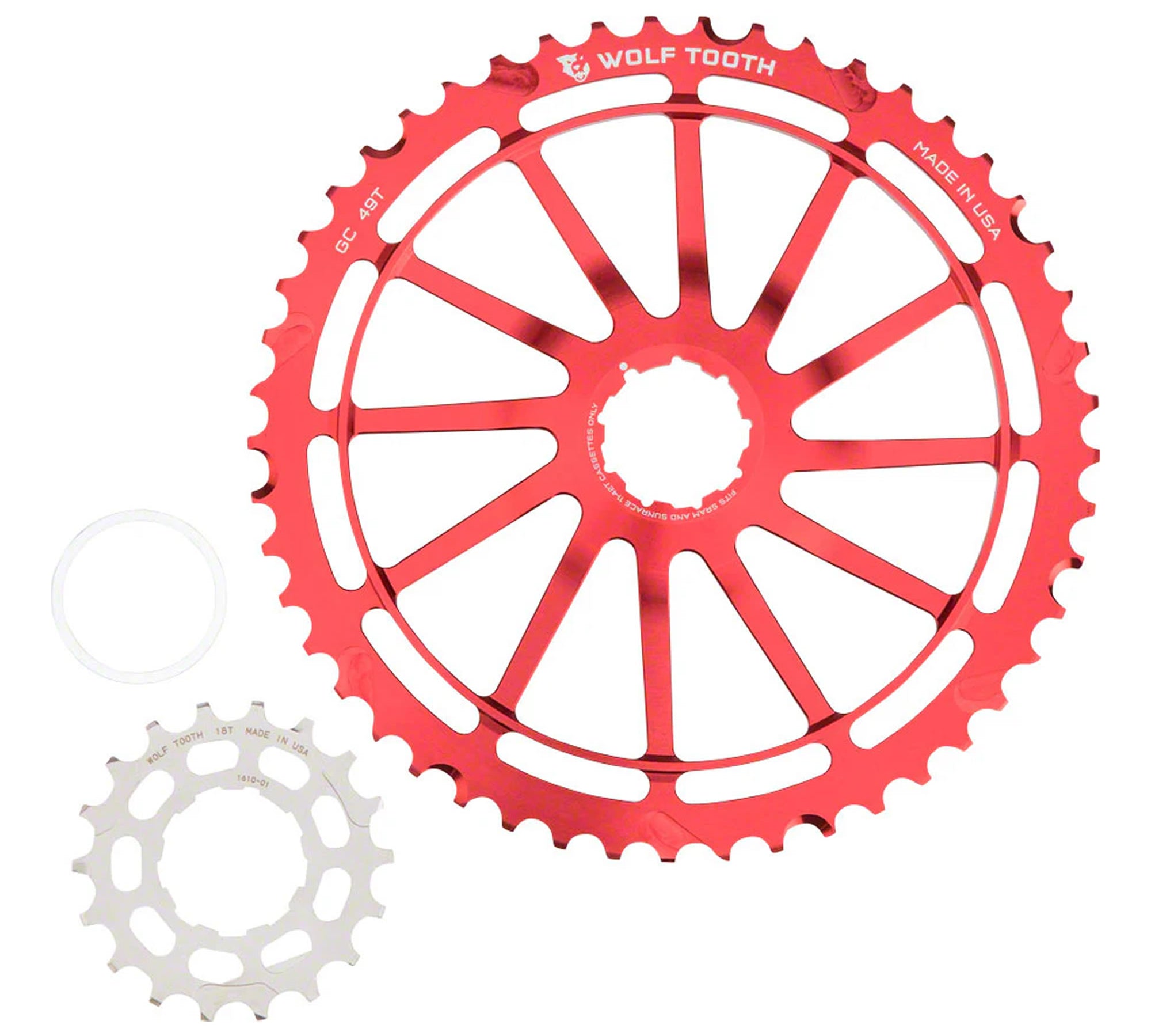 WolfTooth GC49 Range Extending Cog for SRAM 11spd 11-42T Cassette