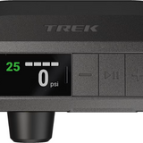 Trek tire pressure monitor with digital display on a white background
